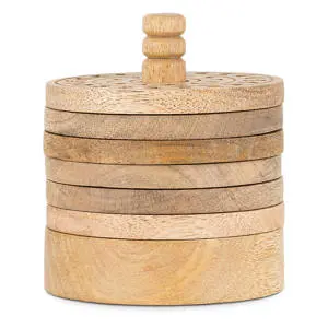 Nkuku Anali Mango Wood Coasters